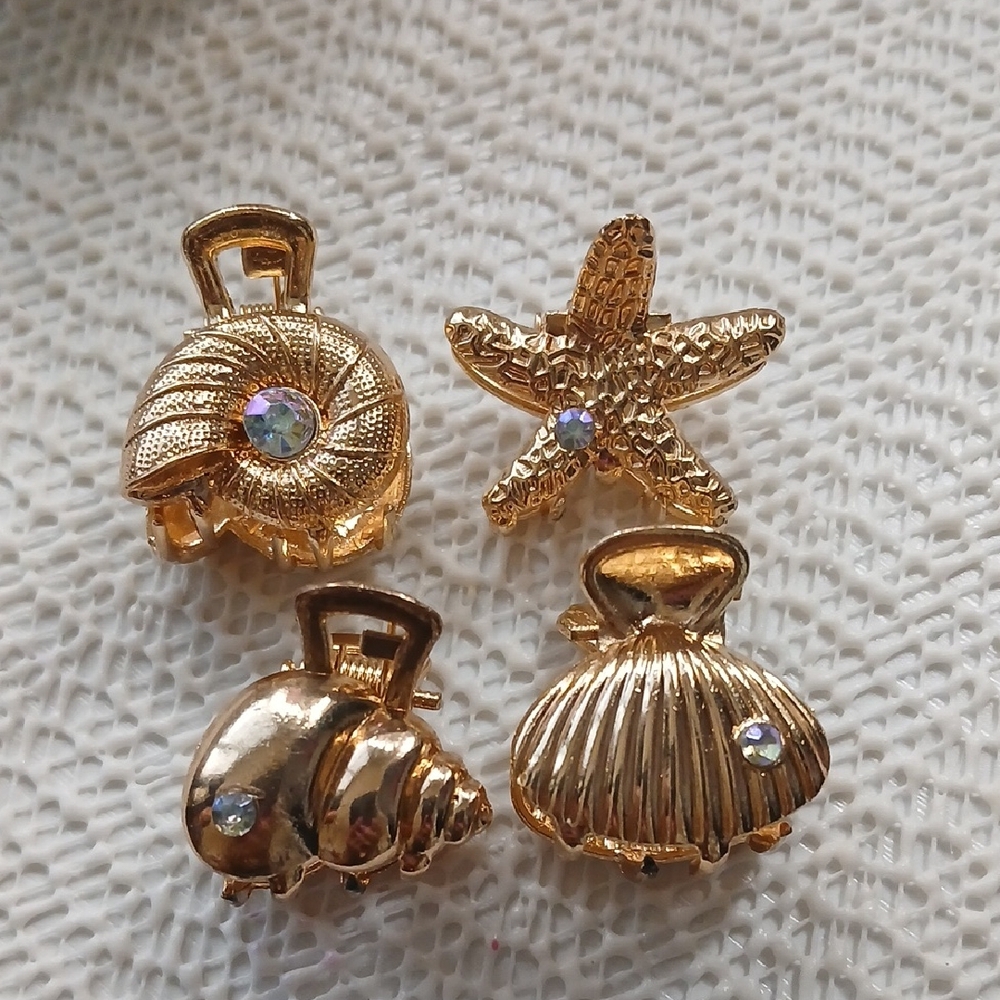 Beach - Sea Themed Mini Hair Clips!!!